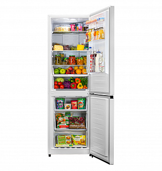 картинка Холодильник Lex RFS 204 NF WH двухкамерный белый 